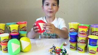 Cюрприз яйца YouTube из пластелина Play-Doh - Play-Doh YouTube Eggs unboxing by SanSanychTV for kids