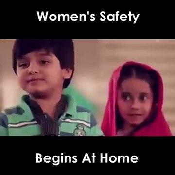Women's safety begins at home.- Spread the message.