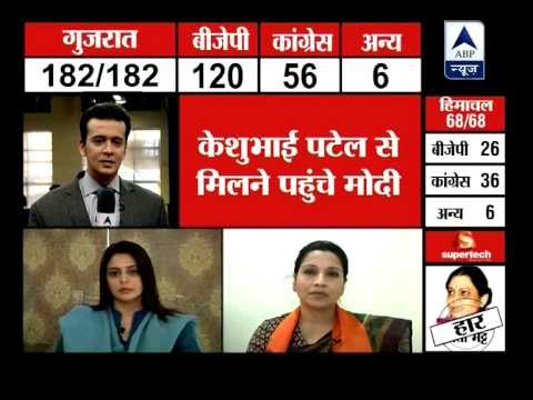 Narendra Modi reaches to meet his rival Keshubhai Patel