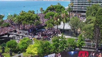 La minute de silence sur la Promenade des Anglais filmée par un drone