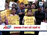 Allahabad: Protesters demand capital punishment for rapists