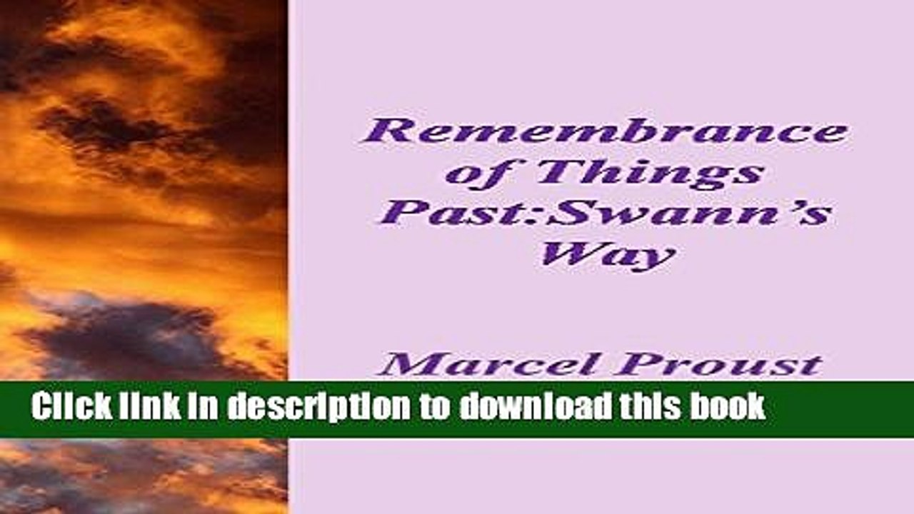 Read Swann s Way Ebook Free