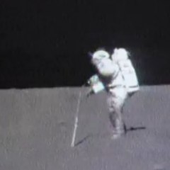 An astronaut can no longer pick up his hammer on the moon