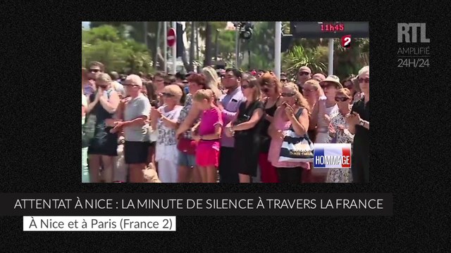 Attentat à Nice : revivez la minute de silence dans plusieurs villes de France