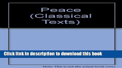 Read Aristophanes: Peace Ebook Free