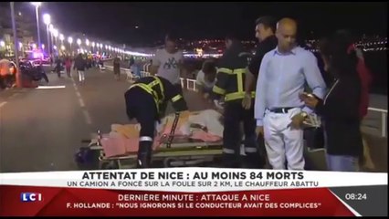 Réaction de Florian Philippot (FN) à l'attentat de Nice du 14 Juillet 2016 (LCI, 15-07-16, 8h20)