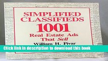 [PDF] Simplified Classifieds: 1,001 Real Estate Ads That Sell  Full EBook
