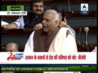 Yashwant Sinha slams govt on Rehman Malik's controversial quotes