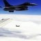 Deux avions de chasse F-16 escortent l'avion des joueurs portugais !