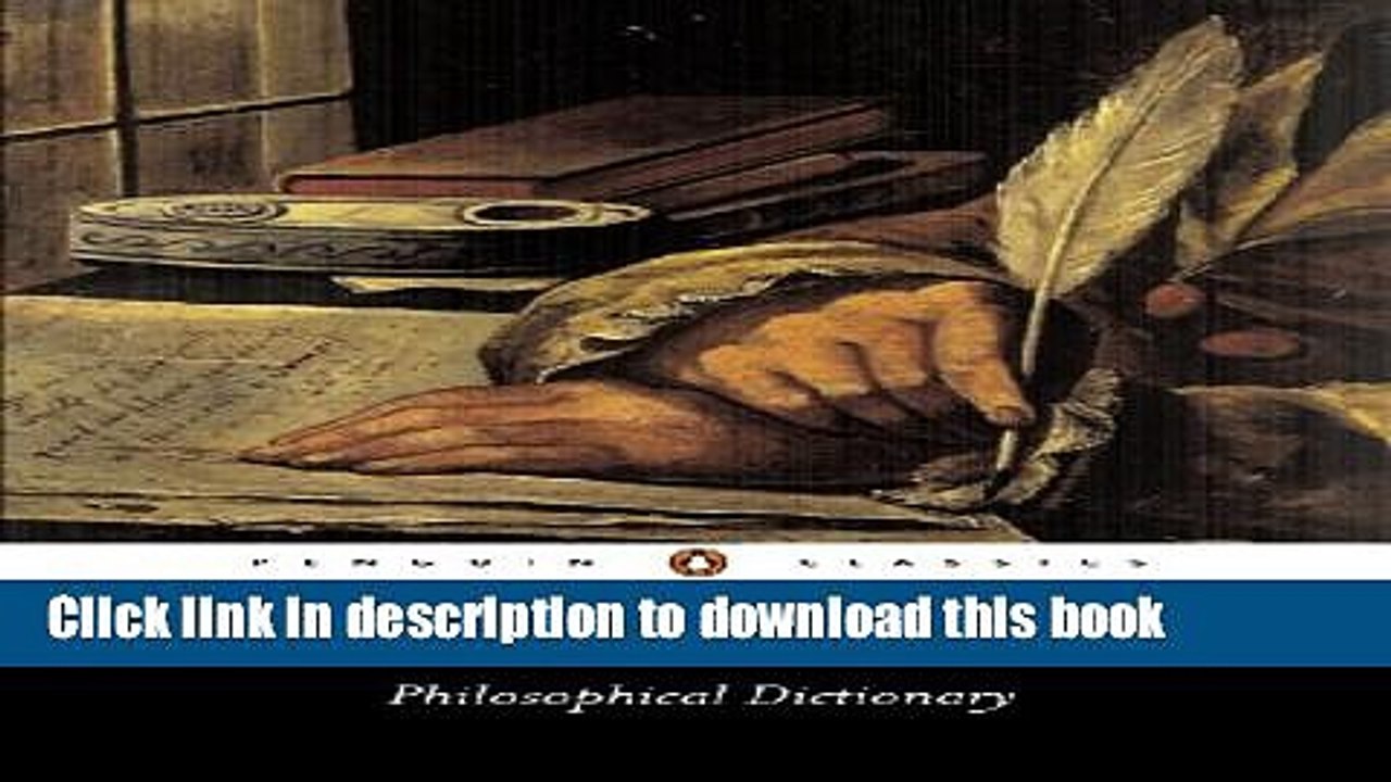 Read Philosophical Dictionary (Classics) Ebook Free