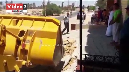 إزالة 12 حالة تعدٍ على حرم الطرق بقرية رابعة بشمال سيناء