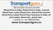 Current Diesel Price | TransportGuru.in | Diesel price in India | Petrol Price in india