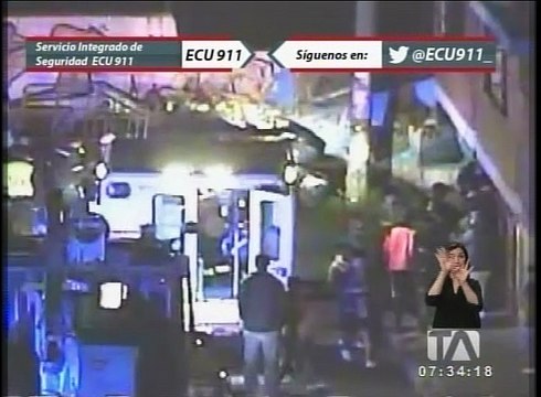 Cámaras del ECU-911 graban impactantes accidentes de tránsito