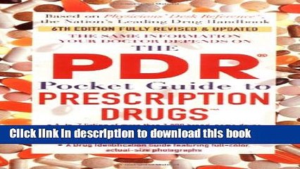 Read The PDR Pocket Guide to Prescription Drugs: Sixth Edition (Physicians  Desk Reference Pocket