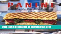 Download Panini: Simple Recipes for Classic Italian Sandwiches  EBook