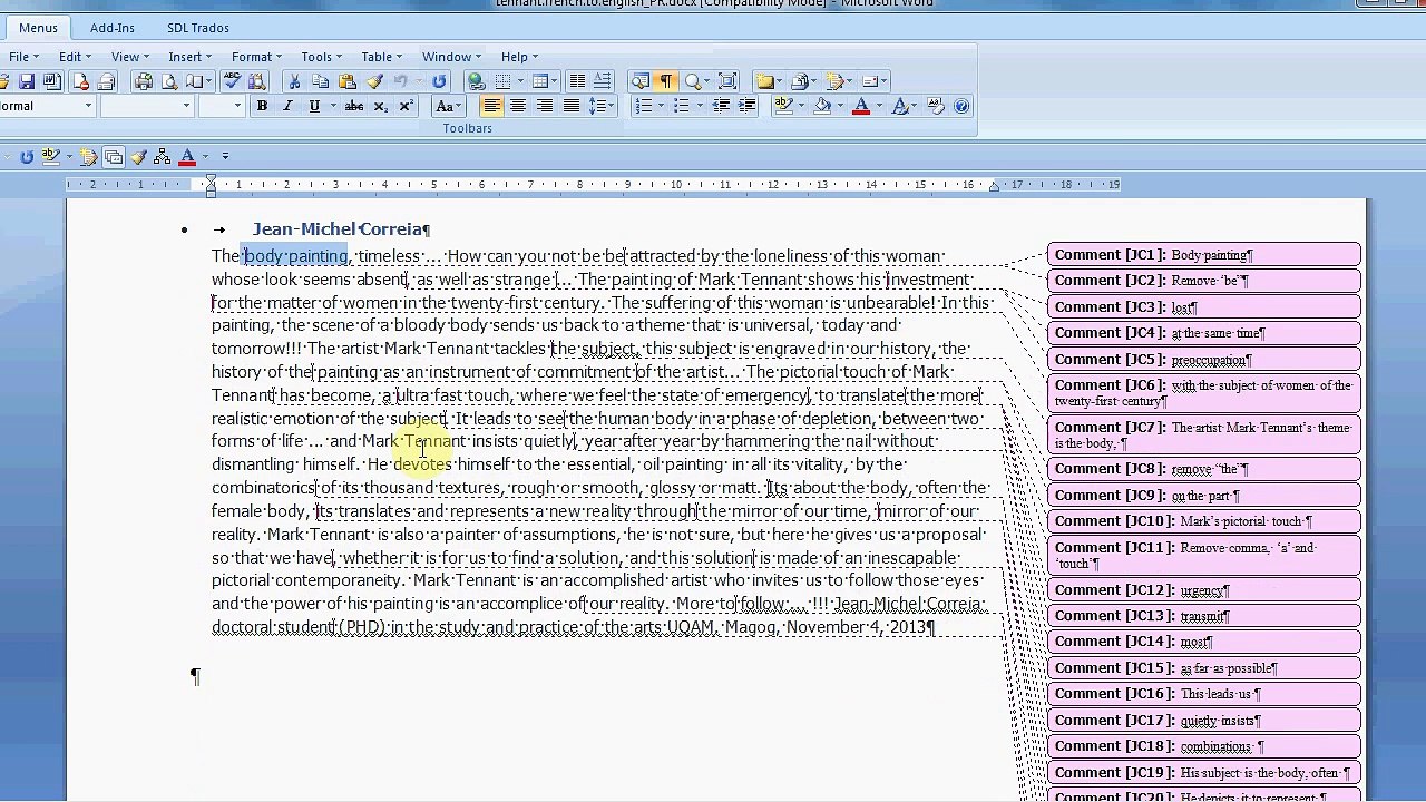 How we can insert comments in a PDF file