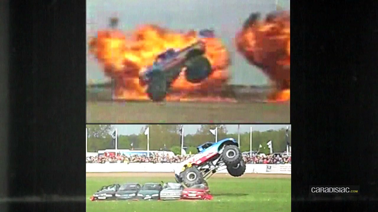 Le garage des monstres : j'ai écrasé la voiture d'un collègue avec un big foot