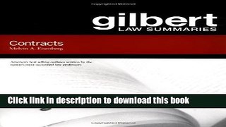 Download Gilbert Law Summaries on Contracts  PDF Free