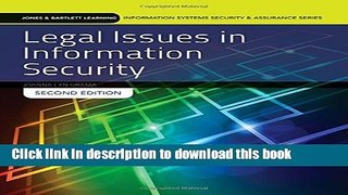 Download Legal Issues In Information Security (Jones   Bartlett Learning Information Systems