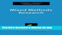 Read Books Mixed Methods  Research (Pocket Guide to Social Work Research Methods) E-Book Free