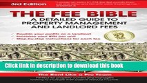Download The Fee Bible: A Detailed Guide to Property Management and Landlord Fees  Ebook Online
