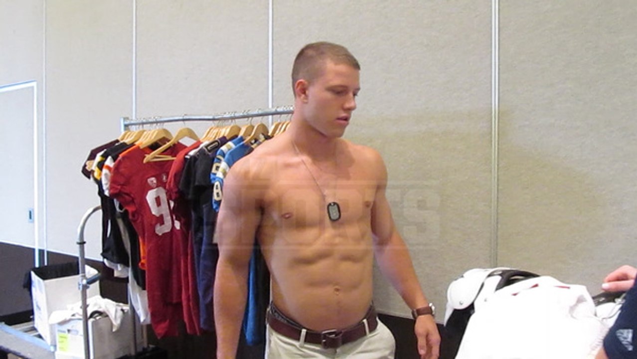 Christian McCaffrey Check Out These Abs Seriously I'm Ripped