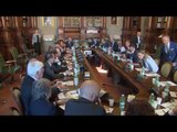 Roma - Nizza - Renzi riceve a Palazzo Chigi i capigruppo di Camera e Senato (18.07.16)