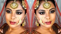 Eid Makeup   Indian_Pakistani Desi Bridal Makeup Tutorial - Glitter Cut Crease Full Face Makeup