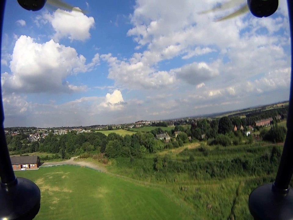 XK Detect  x380-c quad copter crash, three day old quad