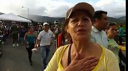 Venezolana le agradeció a Colombia por dejarlos cruzar a comprar alimentos
