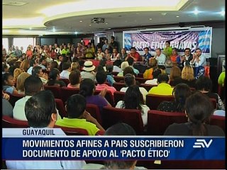 En Guayas suscriben el pacto ético