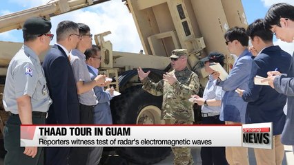 U.S. gives S. Korean media tour of THAAD battery in Guam