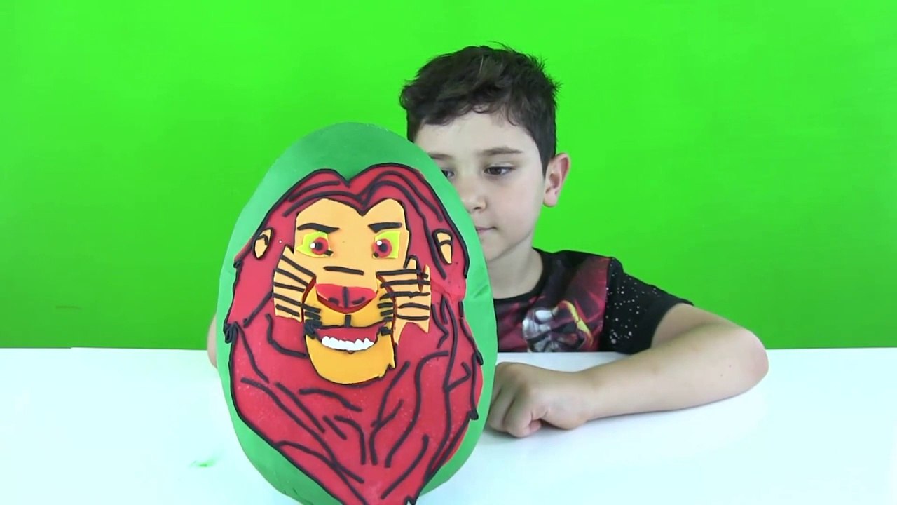 Aslan Koruyucular Oyun Hamuru Dev Sürpriz Yumurta açma the Lion Guard Oyuncakları