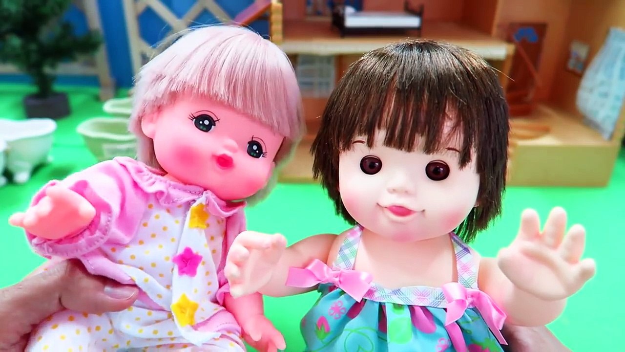 メルちゃん ぽぽちゃん ペット飼いはじめたよ サメが大暴れ My Pet Shark and Baby Dolls Mellchan Popochan