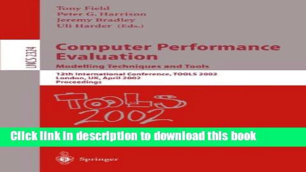 Read Computer Performance Evaluation: Modelling Techniques and Tools. 12th International