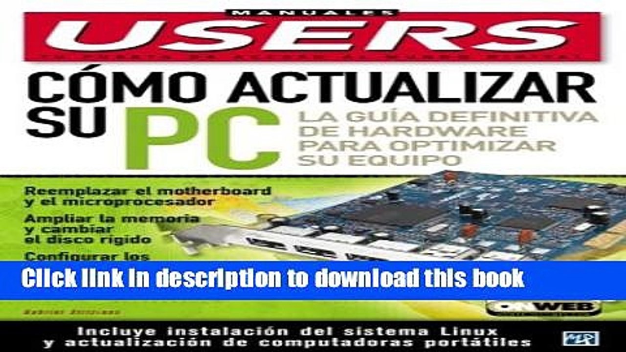 Download Como Actualizar su PC: Manuales Users, en Espanol / Spanish (Manuales Users, 54) (Spanish