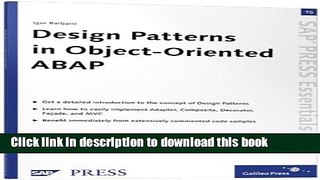 Read Design Patterns in Object-Oriented ABAP: SAP PRESS Essentials 15  PDF Free