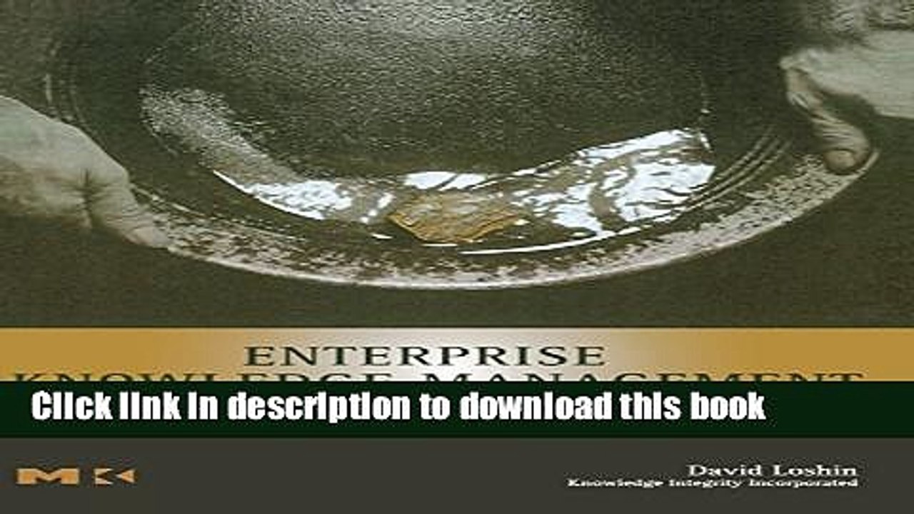 Read Enterprise Knowledge Management: The Data Quality Approach (The Morgan Kaufmann Series in