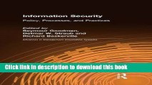 Read Information Security: Policy, Processes, and Practices (Advances in Management Information)