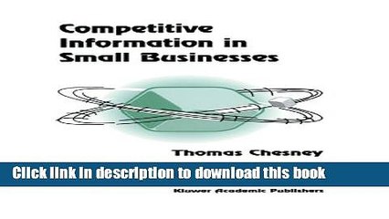 Read Competitive Information in Small Businesses  Ebook Free