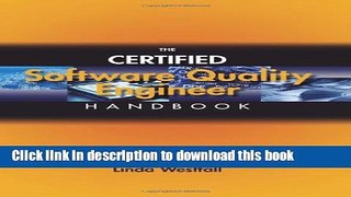 Read The Certified Software Quality Engineer Handbook  Ebook Free