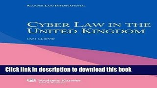 Read Cyber Law in the United Kingdom  PDF Online