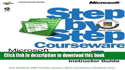 Read MicrosoftÂ® Project 2000 Step by Step Courseware Trainer Pack (Step By Step Courseware.