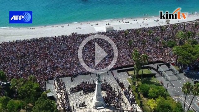 Ribuan penduduk bertafakur mangsa serangan trak di Nice