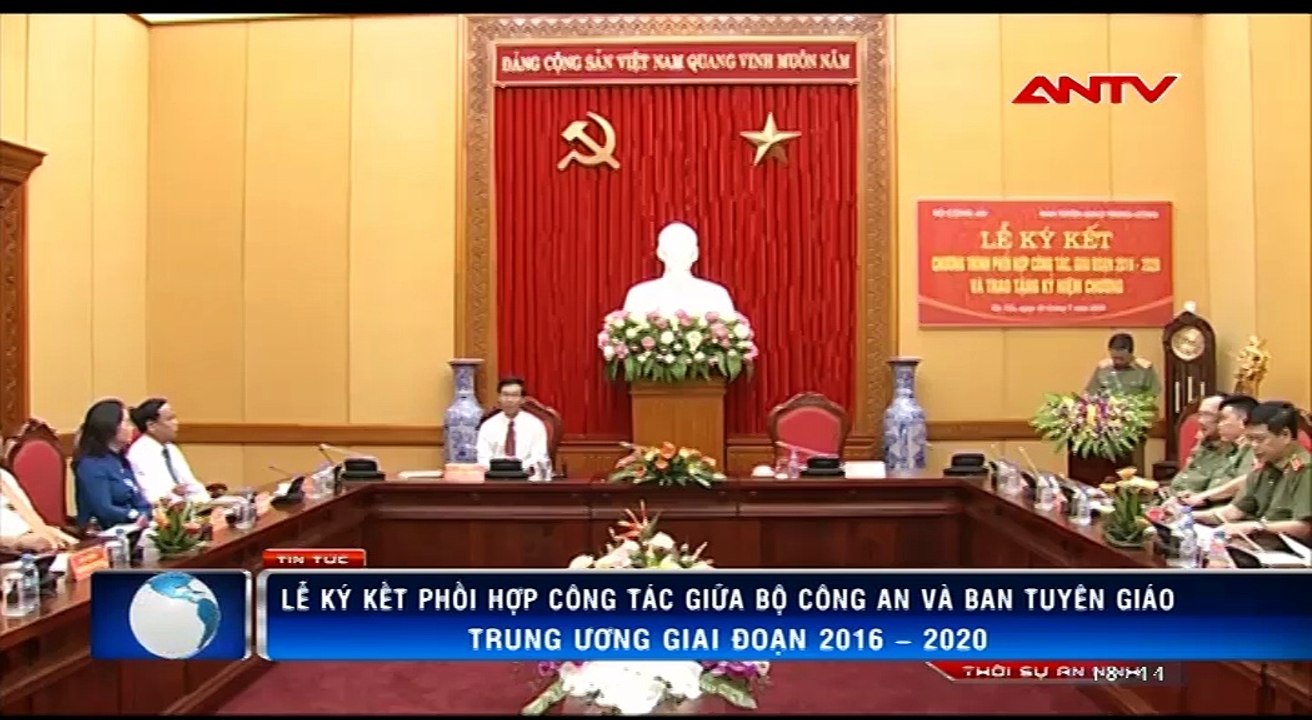 Bộ Công an và Ban Tuyên giáo Trung ương ký kết phối hợp công tác giai đoạn 2016 - 2020
