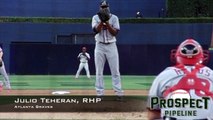 Julio Teheran, RHP, Atlanta Braves,Pitching Mechanics at 200 FPS