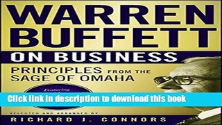 Download Warren Buffett on Business: Principles from the Sage of Omaha  PDF Online