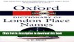 Read Books A Dictionary of London Place-Names (Oxford Quick Reference) ebook textbooks