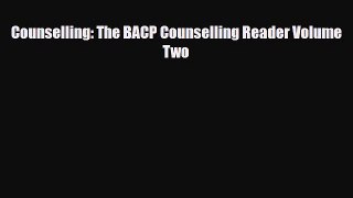 Download Counselling: The BACP Counselling Reader Volume Two PDF Full Ebook