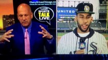 DENZEL VALENTINE THROWS 1ST PITCH AT CHICAGO WHITE SOX GAME & TALKS ABOUT 2016 CHICAGO BULLS SEASON